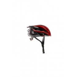 Kask rowerowy RH+ ZW Shiny red/shiny black/bridge dark silver metal 58-62