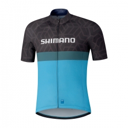 Koszulka kolarska Shimano Team jersey czarny/niebieski XL